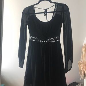 Hollister black boho dress